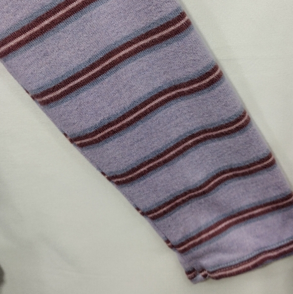 American Eagle Striped Blouse Women's L Purple Boho Retro Y2K 90s Casual Comfy - Picture 3 of 8
